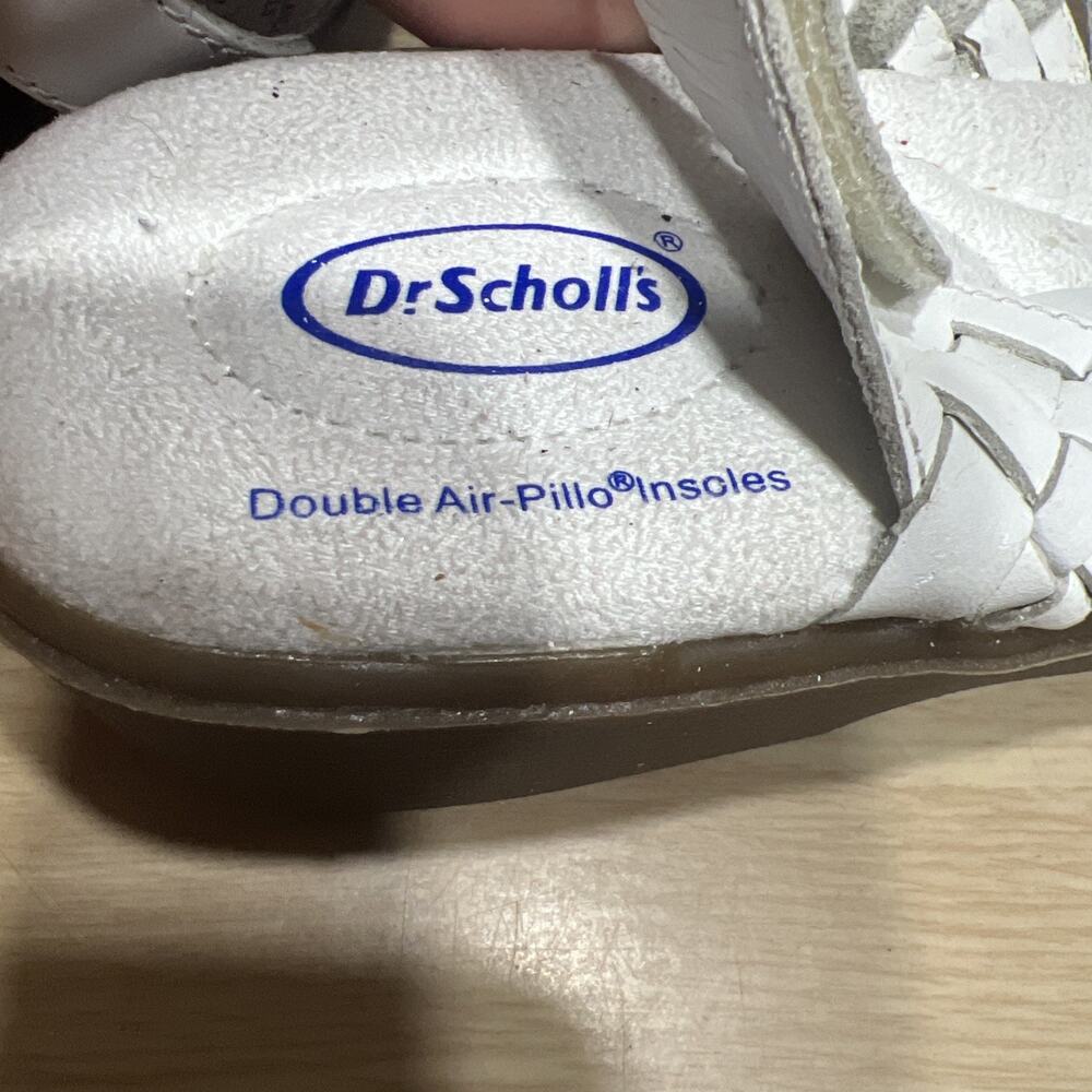 Dr Scholl’s Leather Slingback Woven Sandals Comfort Slip On Women Size 8.5M - Picture 10 of 11